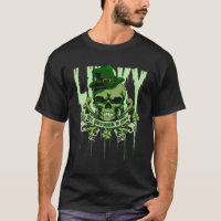 Lucky St. Patrick's Day Irish Skull 4-Leaf Clover