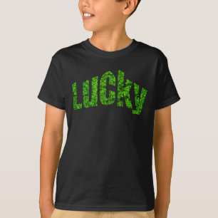 Lucky St. Patricks Day Shamrock Boys T-Shirt