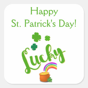 Lucky St. Patrick's Day Stickers