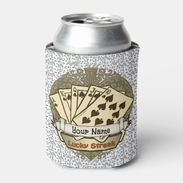 Lucky Streak Poker Can Cooler (Can Front)