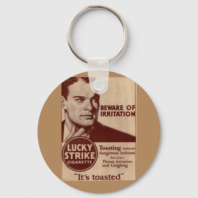 Lucky Strikes - Beware of Irritation Key Ring (Front)