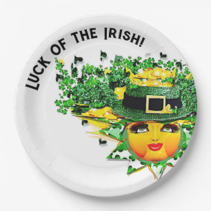 LUCKY SUN! PAPER PLATE