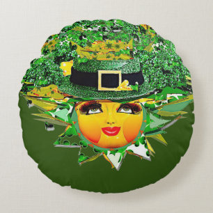 LUCKY SUN! ROUND CUSHION