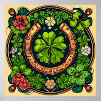 Lucky Symbol Wall Art Print, Positive Energy Home