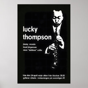 Lucky Thompson jazz poster - Gyllene Cirkeln