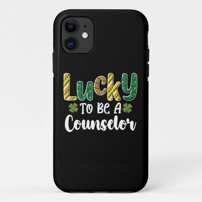 Lucky To Be A Counsellor School St Patrick's Day Case-Mate iPhone Case (Back)