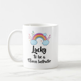 Lucky To Be A Fitness Instructor Mug