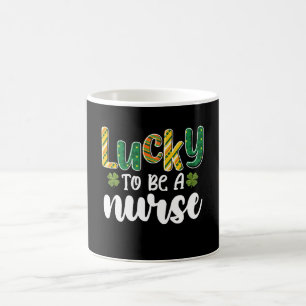 Lucky To Be A Nurse St Patrick's Day Coffee Mug