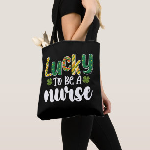Lucky To Be A Nurse St Patrick's Day Tote Bag