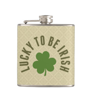Lucky To Be Irish Hip Flask