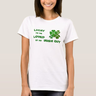 Lucky to be Loved Irish Shamrock T-Shirt