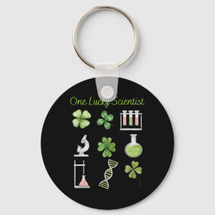 Lucky To Be Science Beakers Chemistry Scientist Pa Key Ring