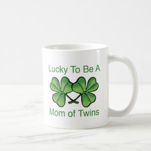 Lucky To Be Twin Mum Coffee Mug