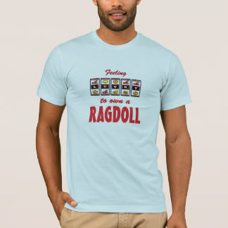 Lucky to Own a Ragdoll Fun Cat Design T-Shirt