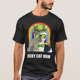 Lucky Tonkinese Cat Mum St Patricks Day T-Shirt