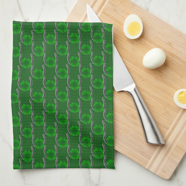 Lucky Towels St. Patrick's Tea Towels Customise (Quarter Fold)