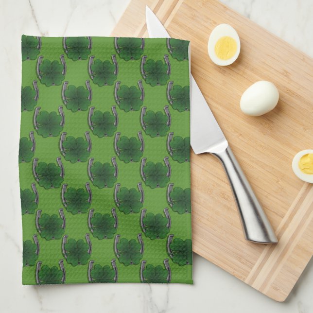 Lucky Towels St. Patrick's Tea Towels Customise (Quarter Fold)