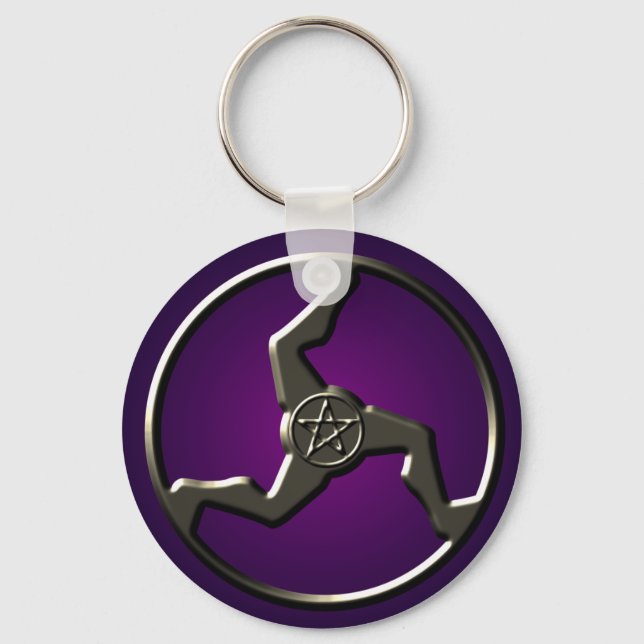lucky-triskelion-key-chain key ring (Front)