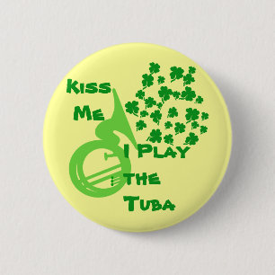 Lucky Tuba 6 Cm Round Badge