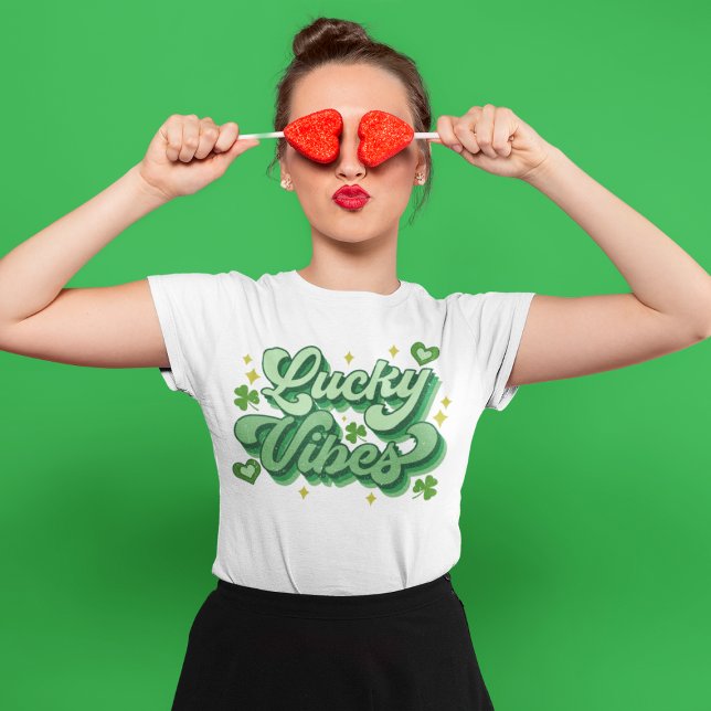 Lucky Vibes St Patrick's Day T-Shirt (Creator Uploaded)