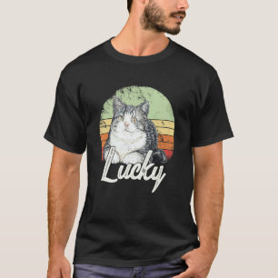 Lucky Vintage Cat Graphic T-Shirt