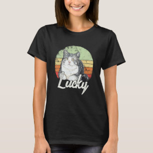 Lucky Vintage Cat Graphic T-Shirt