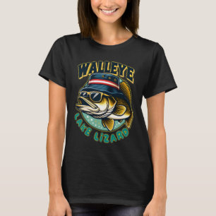 Lucky Walleye Lake Lizard Fishing T-Shirt