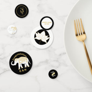 Lucky White Thai Elephant Personalised Confetti