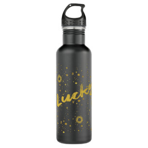 Lucky with Stars and Suns Water Bottle