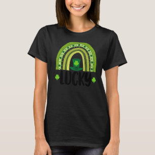 Lucky Women St Patrick's Day Rainbow Love 2 T-Shirt