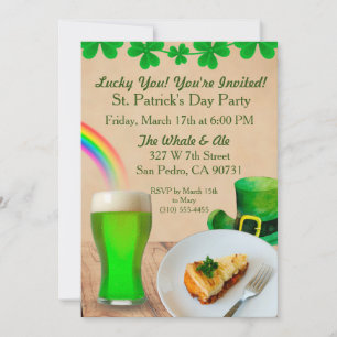 Lucky You, You're Invited St. Patrick's Day evite Invitation