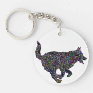 Lucky Zodiac Dog   keychain