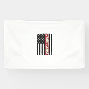 Luckyland Vertical Patriotic Flag Vintage Banner