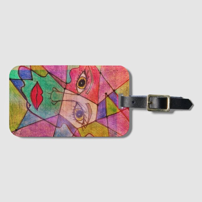 LuckyPen Art Luggage Tag (Front Horizontal)