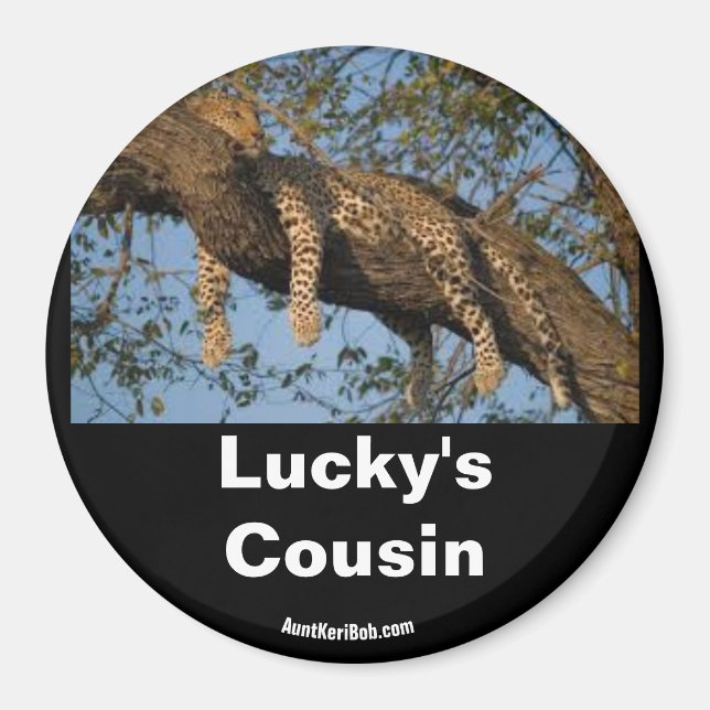 Lucky's Cousin Magnet (Front)
