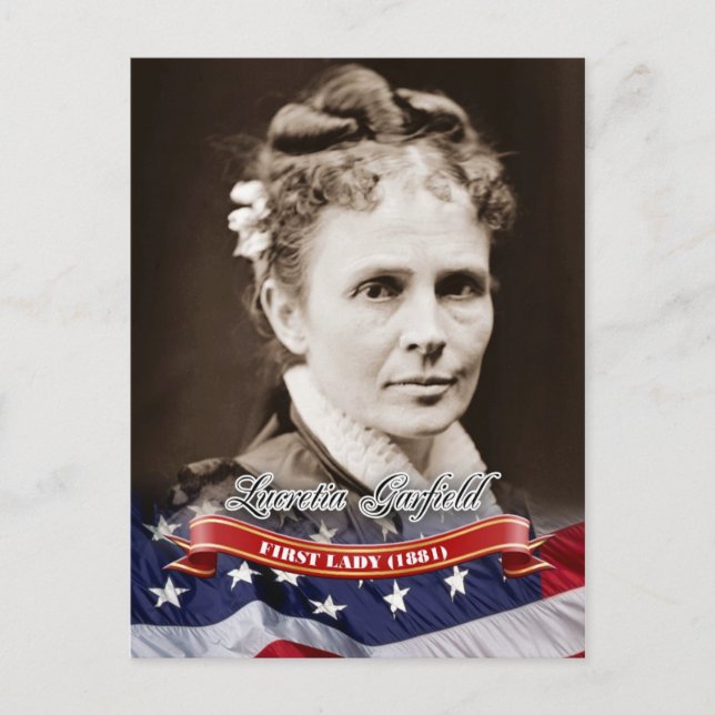 Lucretia Garfield, First Lady of the U.S. Postcard (Front)