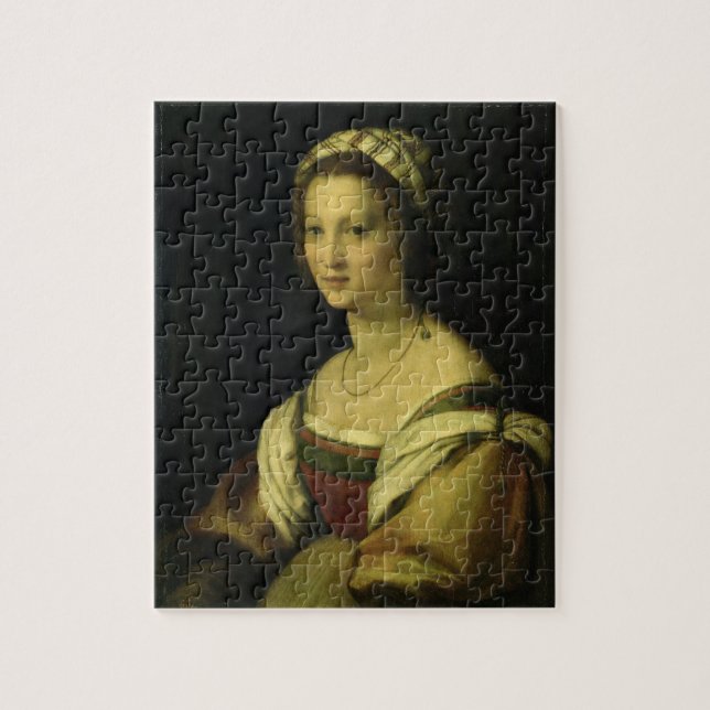 Lucrezia di Baccio del Fede, the Artist's Wife, c. Jigsaw Puzzle (Vertical)