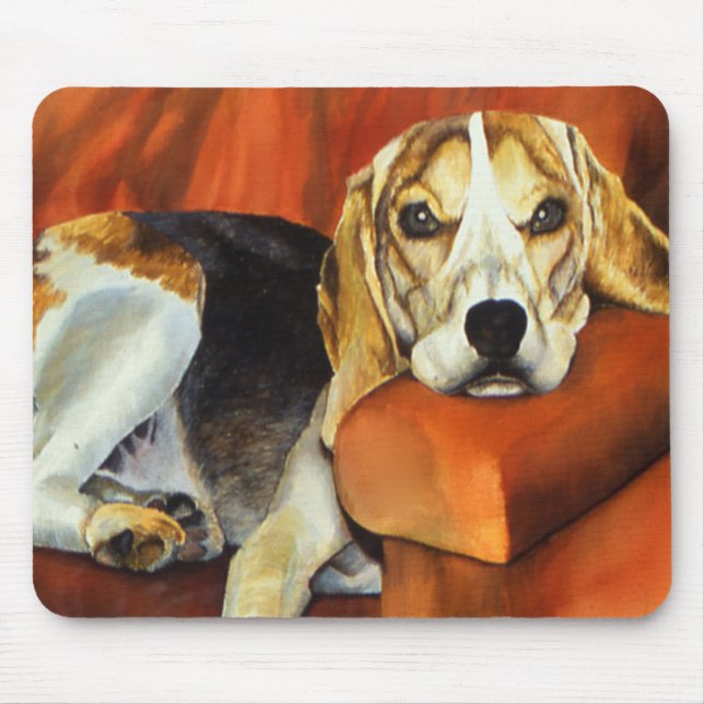 Lucy Beagle Mouse Pad (Front)