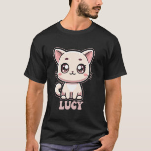 Lucy Cute Kitty Cat Design for Girls Name Lucy T-Shirt
