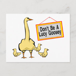 Lucy Goosey Postcard