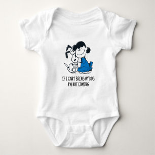 Lucy Hugging Snoopy Baby Bodysuit