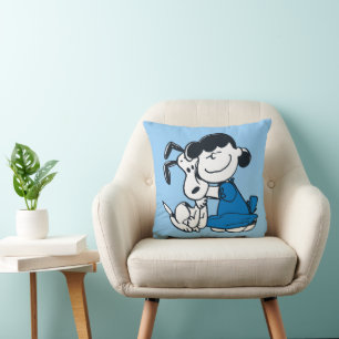 Lucy Hugging Snoopy Cushion