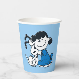 Lucy Hugging Snoopy Paper Cups