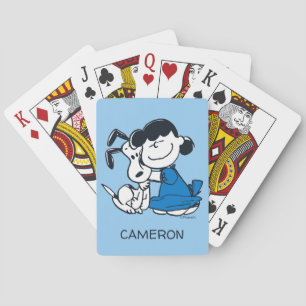 Lucy Hugging Snoopy Playing Cards