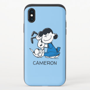 Lucy Hugging Snoopy iPhone X Slider Case