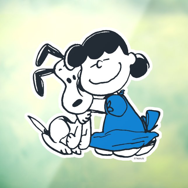 Lucy Hugging Snoopy Window Cling (Sheet 3)