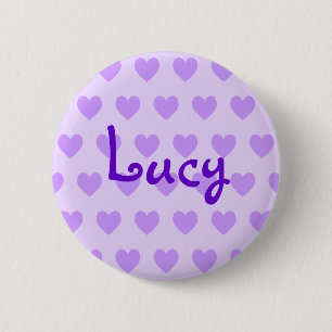 Lucy in Purple 6 Cm Round Badge