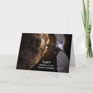 Lucy Mission to Study Trojan Asteroids Card