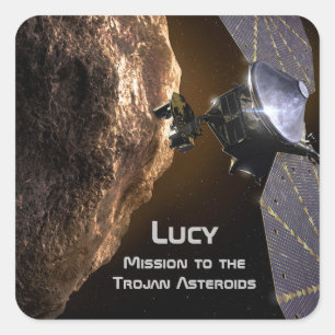 Lucy Mission to Study Trojan Asteroids Square Sticker