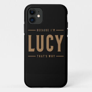 Lucy Name Personalised Birthday Name Lucy iPhone 11 Case